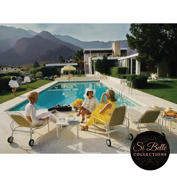 70’s Art Deco Retro Ink Canvas Framed Print close up detailed