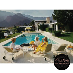 70’s Art Deco Retro Ink Canvas Framed Print close up detailed