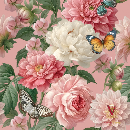 Blush Reverie Wallpaper detail