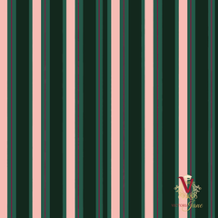 Blush Cabana Stripe Wallpaper detail
