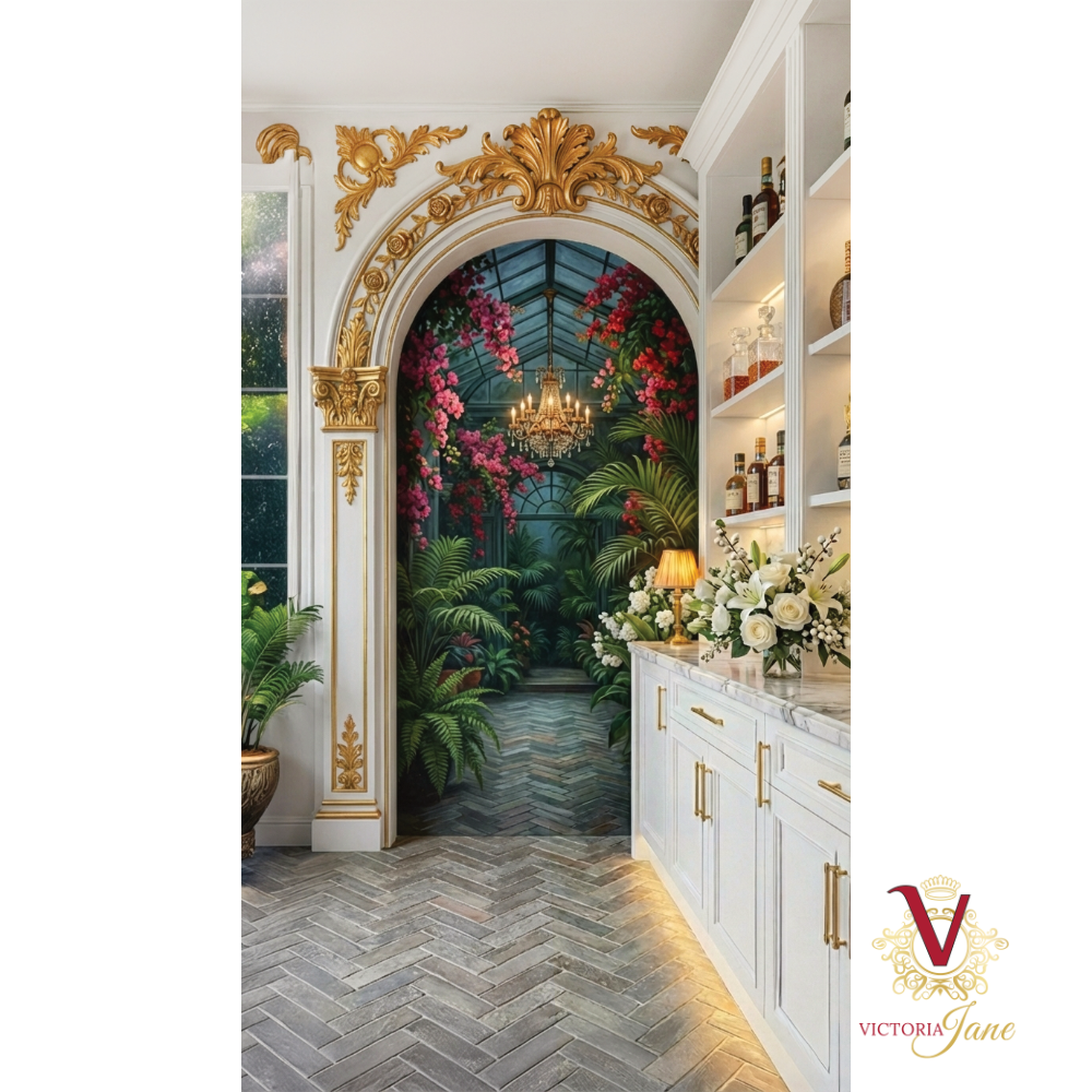 White Café Bar at Le Jardin d’Orangerie Mural