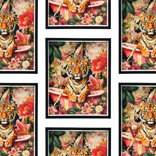 Countess Aurelia Wildheart Framed Art repeated