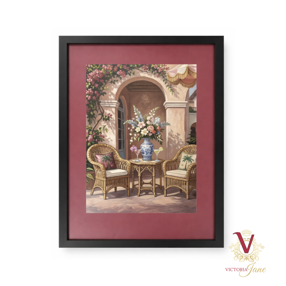 Garden Arch Framed Art black