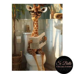 Happy Giraffe Framed Art