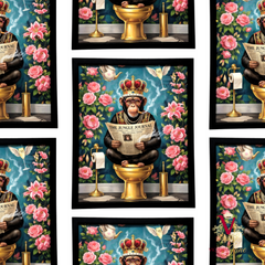 His Royal Indulgence Framed Art repeated