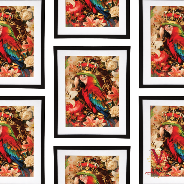 Lady Rosabelle Plume Mat Framed Art repeated