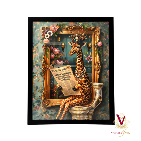 Lady Fleur Gazette Framed Art
