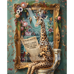 Lady Fleur Gazette Framed Art watermarked