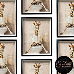 Lucky Legs Giraffe Framed Art