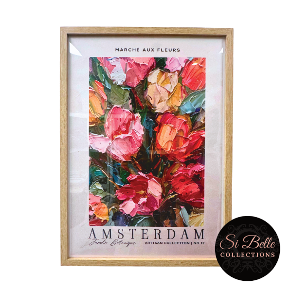 Marché Aux Fleurs Amsterdam Framed Art Print si belle collections