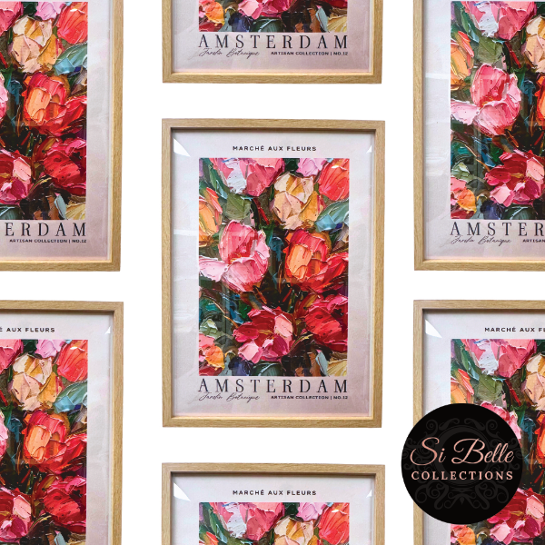 Marché Aux Fleurs Amsterdam Framed Art Print si belle collections repeated