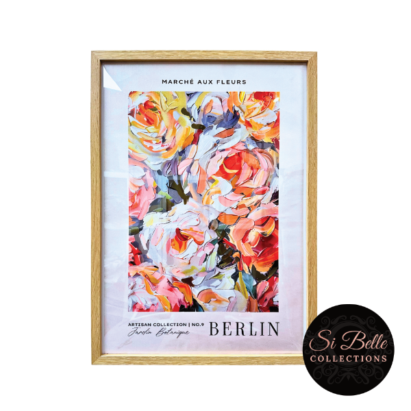 si belle collections Marché Aux Fleurs Berlin Framed Art Print