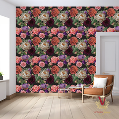 Midnight Dahlia Wallpaper lifestyle