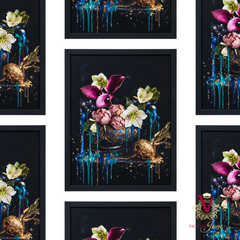 Midnight Trumpet Framed Art repeated