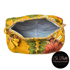 Mustard Flower Pouch Bag Set