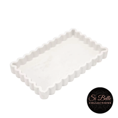 si belle collections Ornate Scalloped Edge Tray