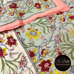 Pale Sage Quilt close up