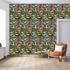 Pearls Parrots Parties Wallpaper lifestyle