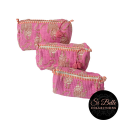 Pink Tiger Pouch Bag Set