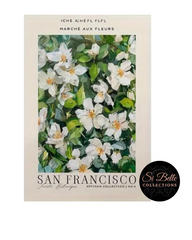 Marché Aux Fleurs San Fransisco Framed Art Print