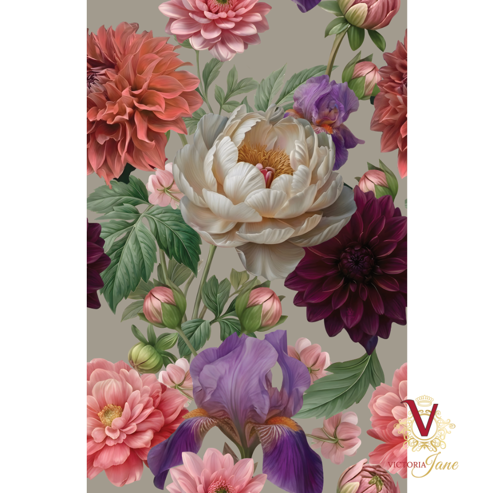 Silver Bloom Wallpaper