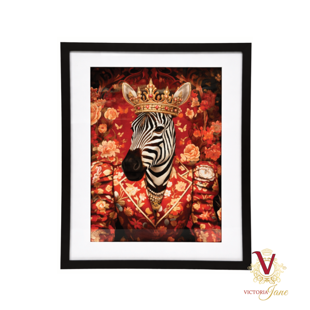 Sir Percival Stripewell Mat Framed Art