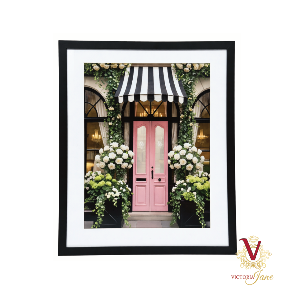 The Blush Door Mat Framed Art