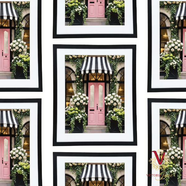 The Blush Door Mat Framed Art repesated