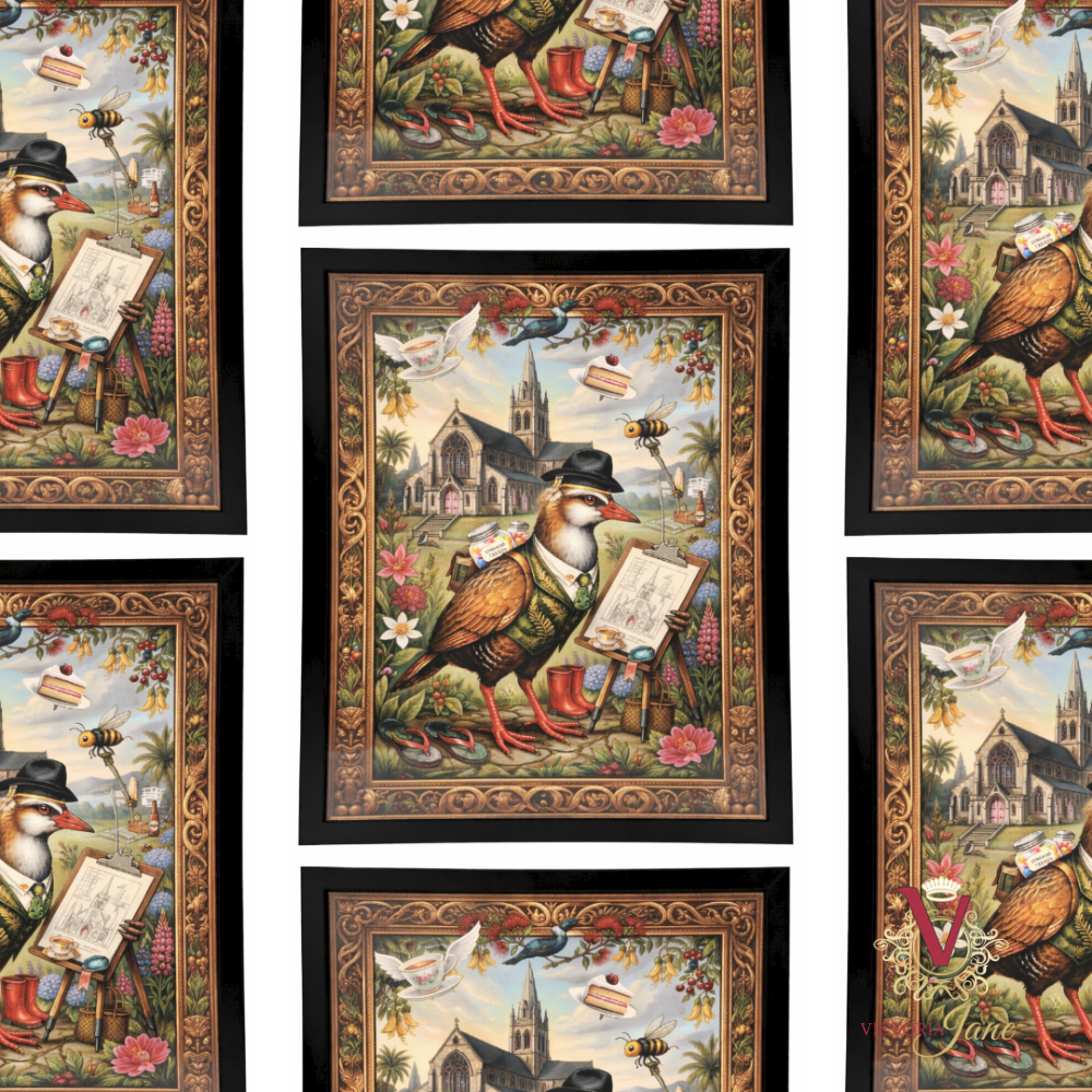 The Curious Scholar Framed Art repeated