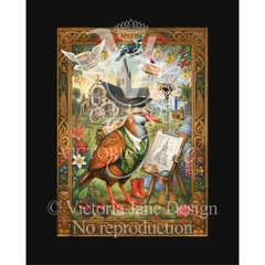 The Curious Scholar Framed Art watermark