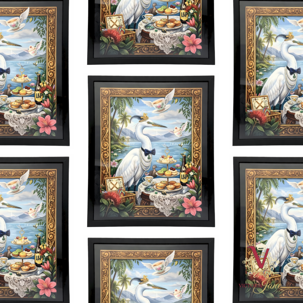 The Lakeside Tea Framed Art repeated