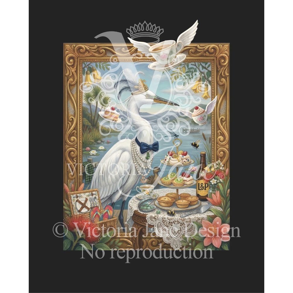 The Lakeside Tea Framed Art watermark