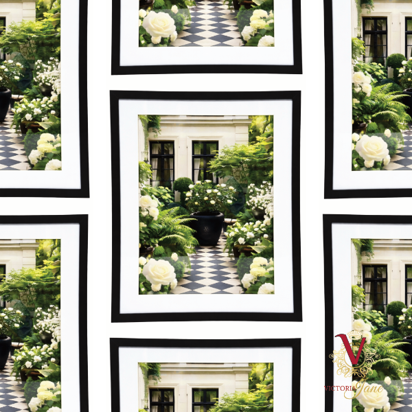 The Secret Garden Mat Framed Art repeated