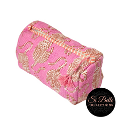 Pink Tiger Luxe Tote Pouch Set – Matching Duo