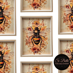Autumn Bee Framed Art repeated