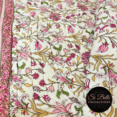 Baby Pink Quilt close up