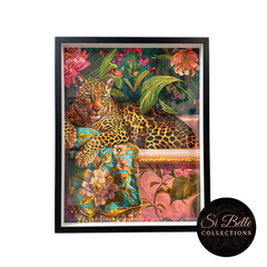 Bathtub Leopard Framed Art si belle collections