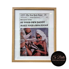 si belle collections Be Your Own Sugar Daddy Framed Art