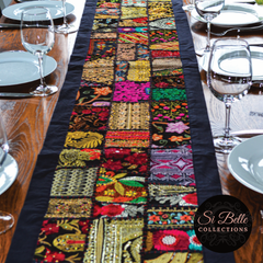 Si Belle Black table runner styled