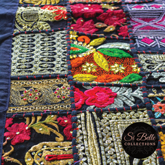 Si Belle Black table runner close up