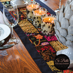 Si Belle Black table runner styled