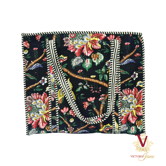 Black Forest Zipped Designer Carry All Tote Bag