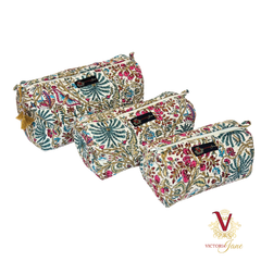 Blossom Beauty Pouch Bag Set trio