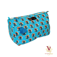 Blue Petal Pouch Bag Set