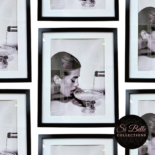 Champagne Celebration Framed Art (Black Frame) si belle collections  repeated