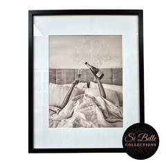 Champagne Dreams Vintage Canvas Framed Print