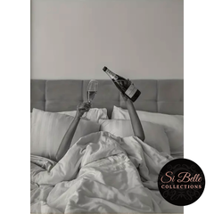 Champagne Dreams Vintage Canvas Framed Print detailed print