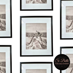 Champagne Dreams Vintage Canvas Framed Print repeated