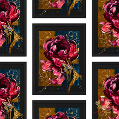 Crimson Muse Framed Art repeated