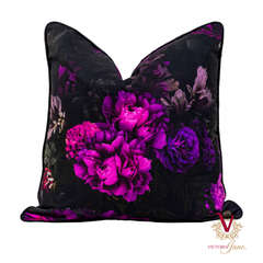 Victoria Jane - Dazzling Dragonfly Velvet Cushion back chopped